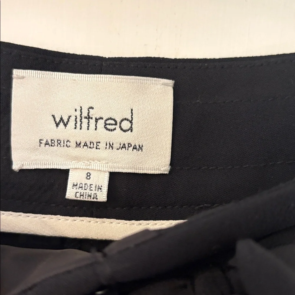 Aritzia Wilfred Allant Pant Black Lyocell Linen Blend (Size 8)